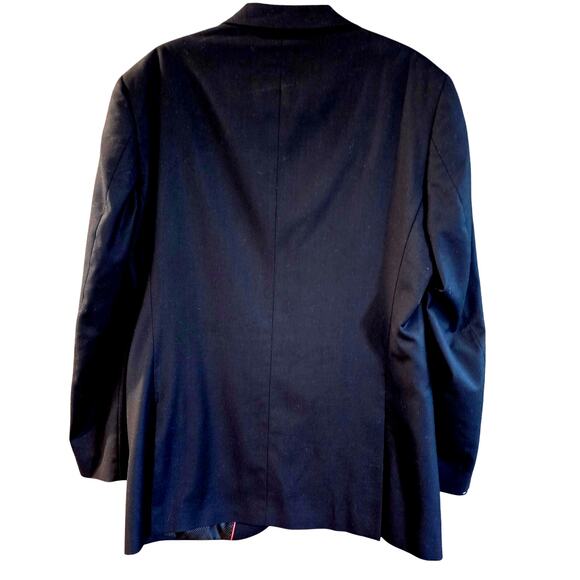 Bocaccio Uomo Black 2 Button Sport Coat Suit Blazer Jacket Mens 42L Paris Luxury - Picture 3 of 7